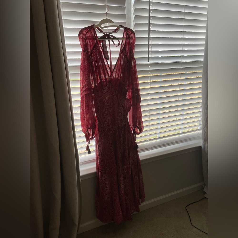 NWT Free People Red Maxi dress